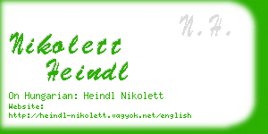 nikolett heindl business card